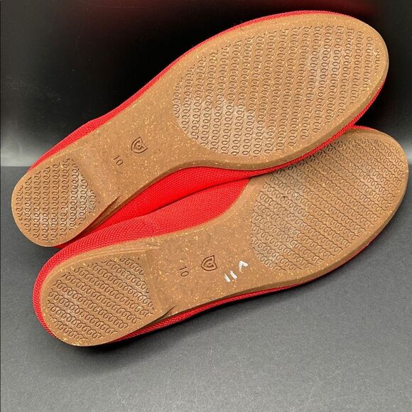 Rothy's Glamour Red Ballet Flats with Bow Size 10 - Picture 8 of 8